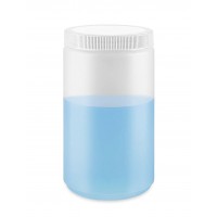 Natural Wide-Mouth Plastic Jar Storage Containers-32 ounces